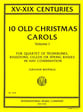 10 Old Christmas Carols #1 Flexible Bass Clef Instrument Quartet cover